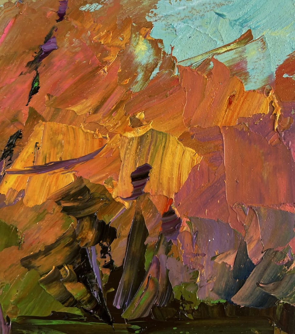 Oil painting Quiet autumn in the sun's rays boris Serdyuk - 4