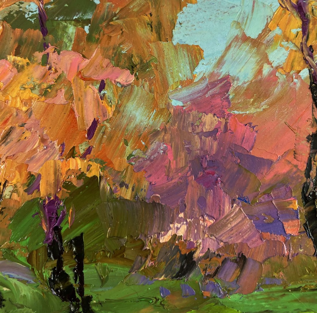 Oil painting Quiet autumn in the sun's rays boris Serdyuk - 5