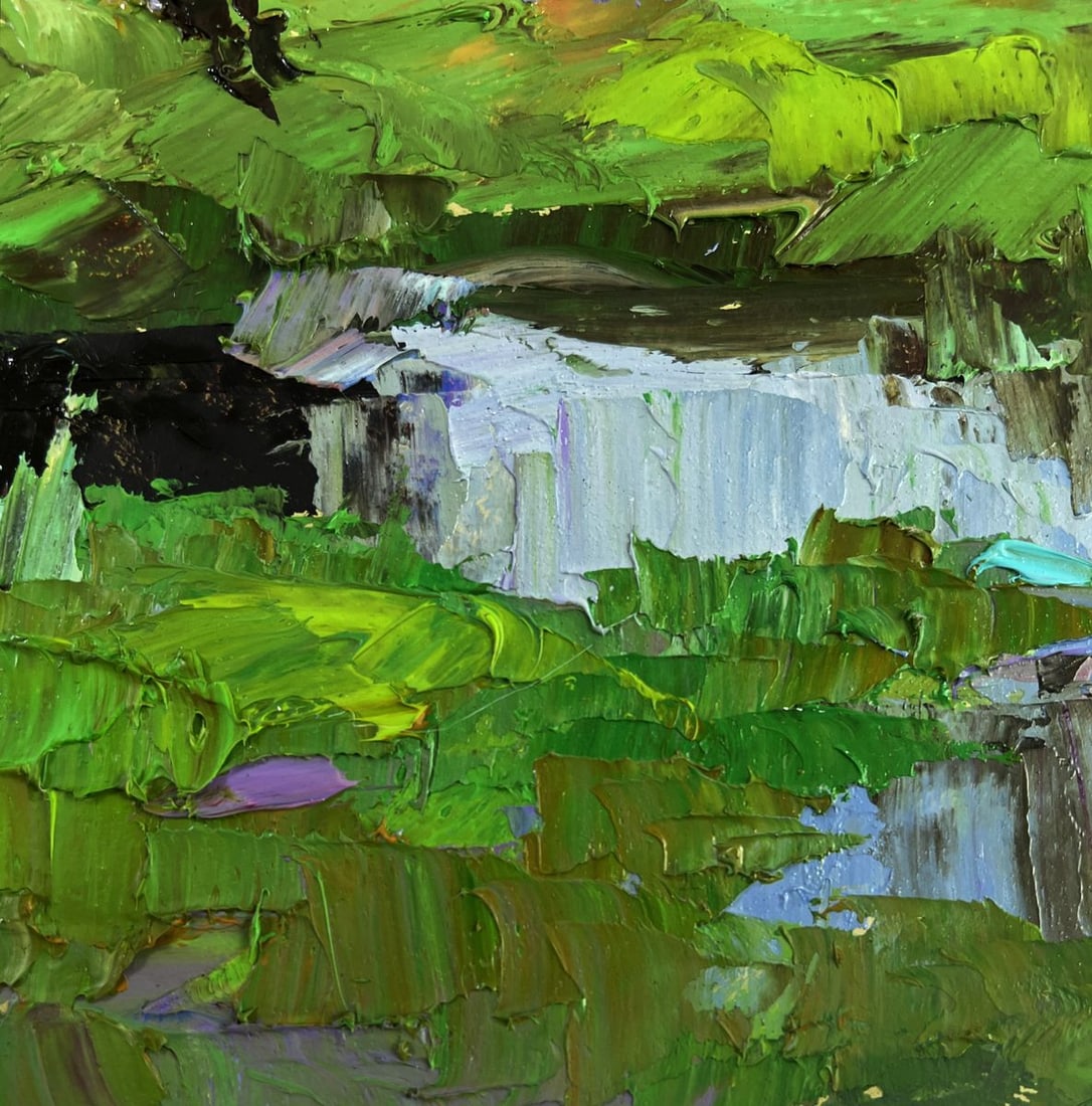 Oil painting Quiet autumn in the sun's rays boris Serdyuk - 8