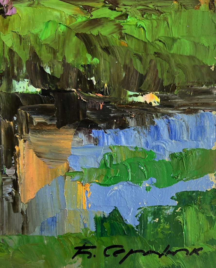 Oil painting Quiet autumn in the sun's rays boris Serdyuk - 9