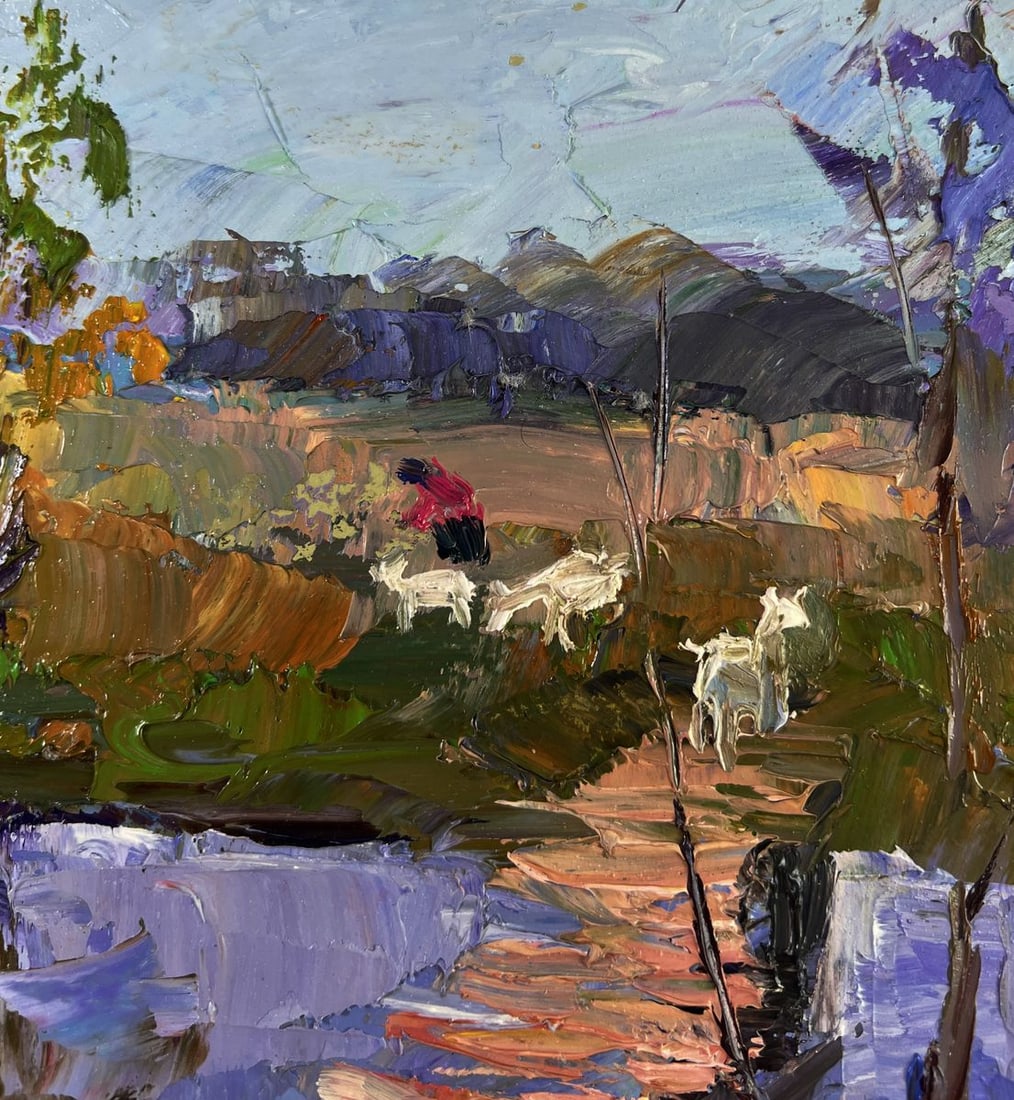 Oil painting Path between two banks Boris Serdyuk - 5