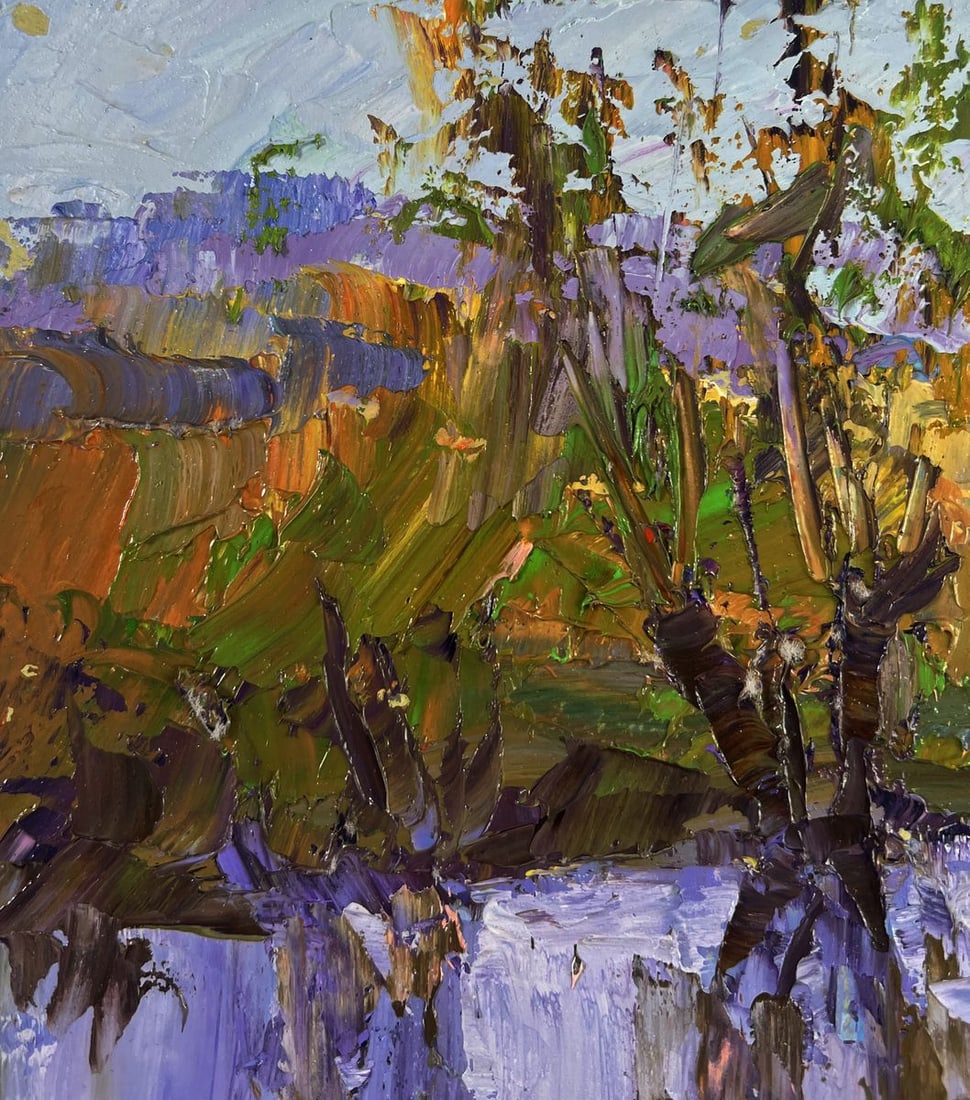 Oil painting Path between two banks Boris Serdyuk - 6