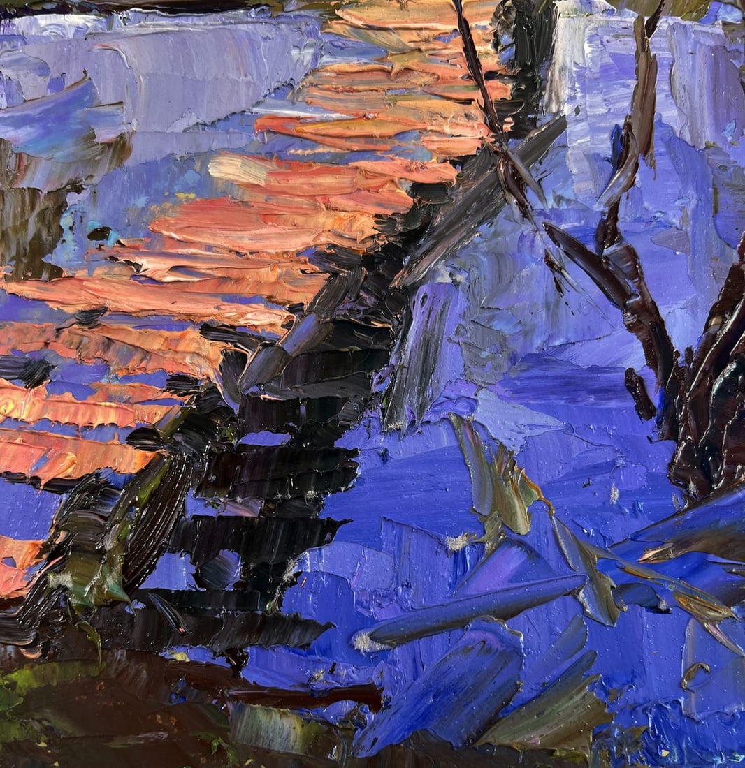 Oil painting Path between two banks Boris Serdyuk - 8