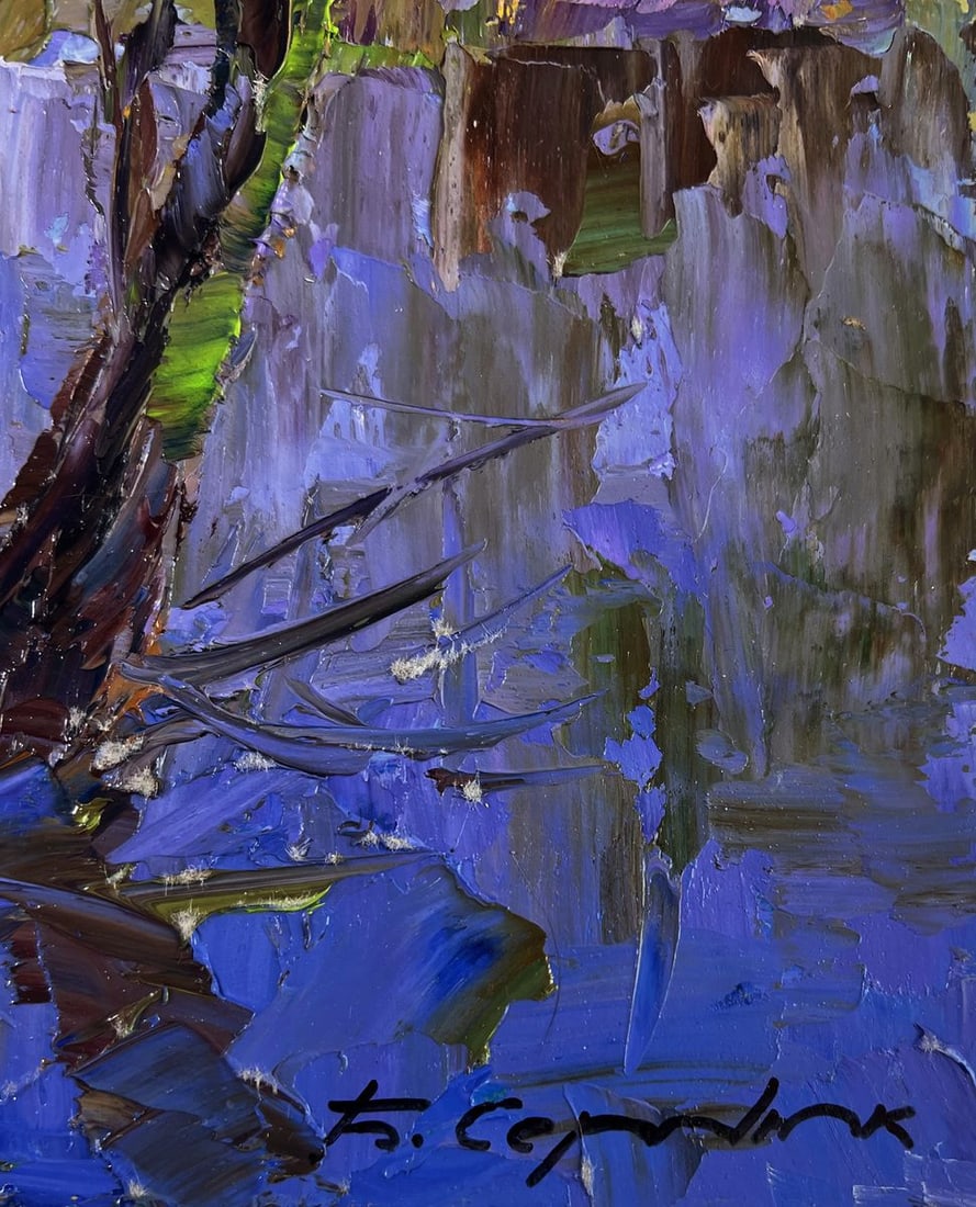 Oil painting Path between two banks Boris Serdyuk - 9