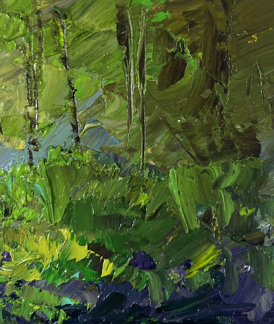 Oil painting Crystal water among rocky giants Boris Serdyuk - 4