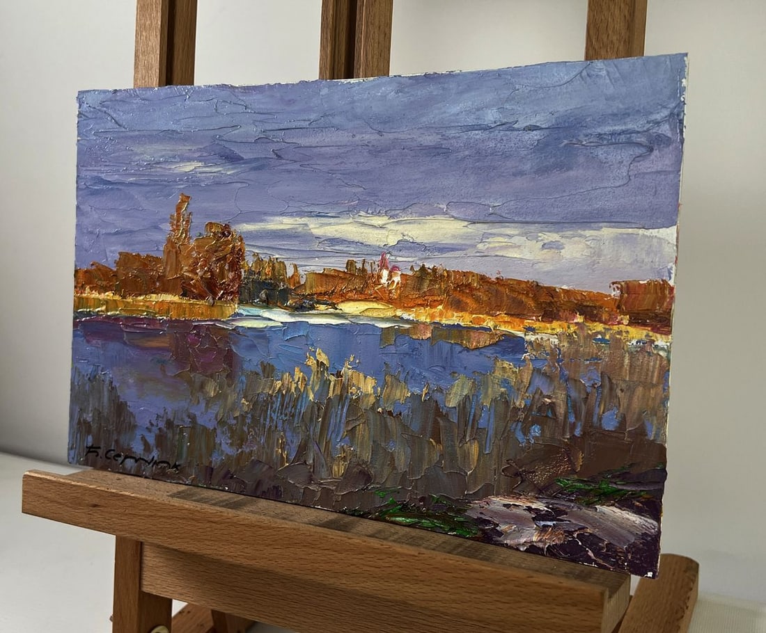 Oil painting Silent cover gently covering the earth Boris Serdyuk - 2