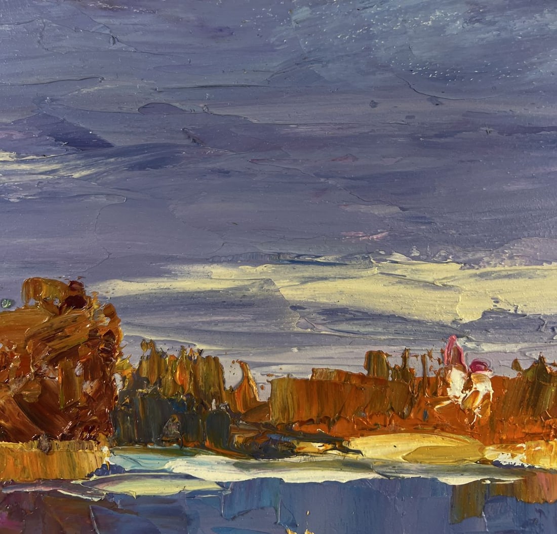 Oil painting Silent cover gently covering the earth Boris Serdyuk - 5