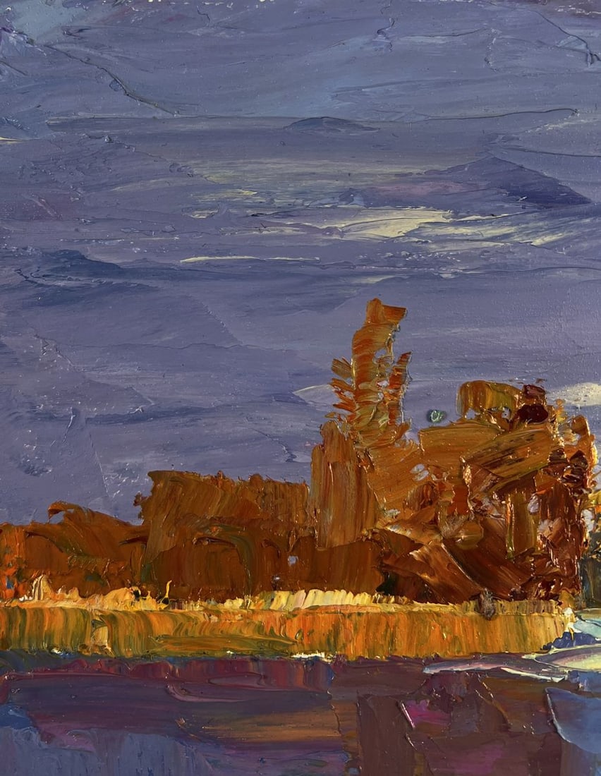 Oil painting Silent cover gently covering the earth Boris Serdyuk - 6