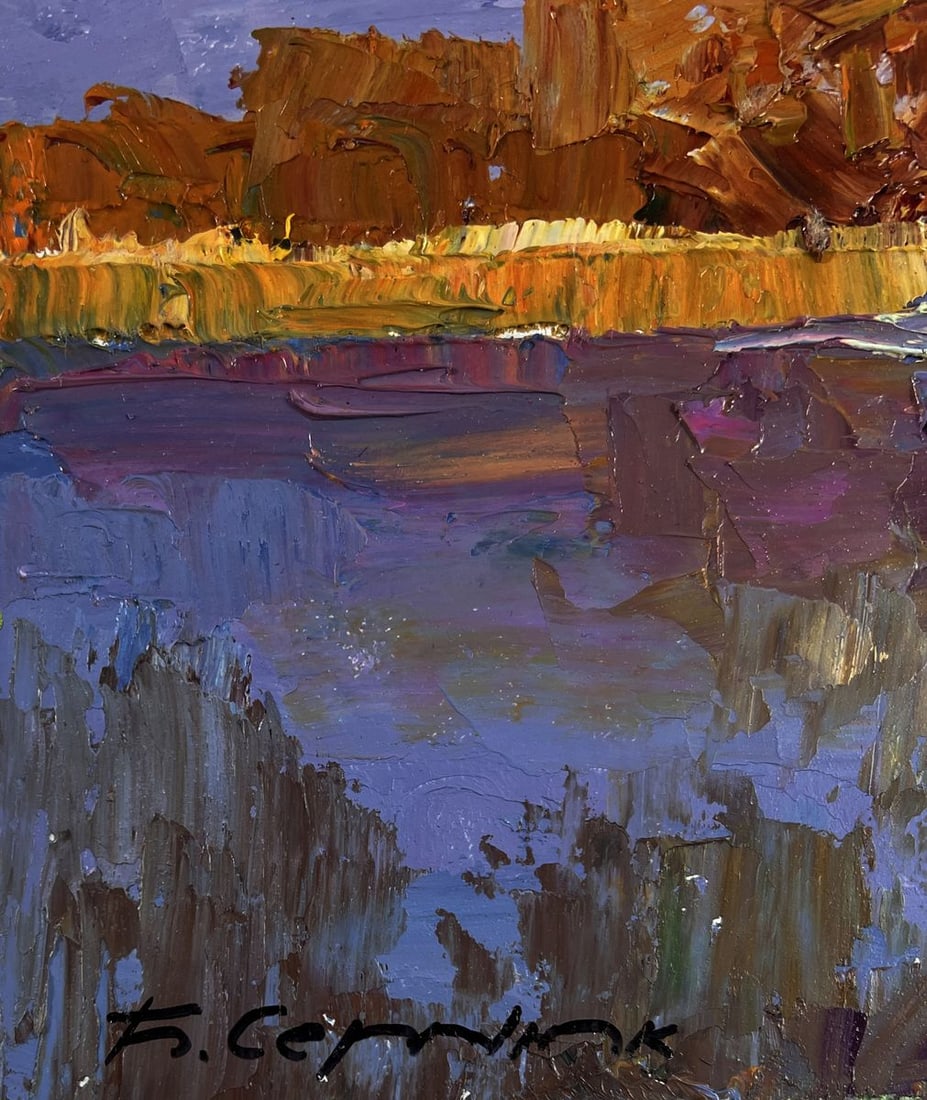 Oil painting Silent cover gently covering the earth Boris Serdyuk - 7