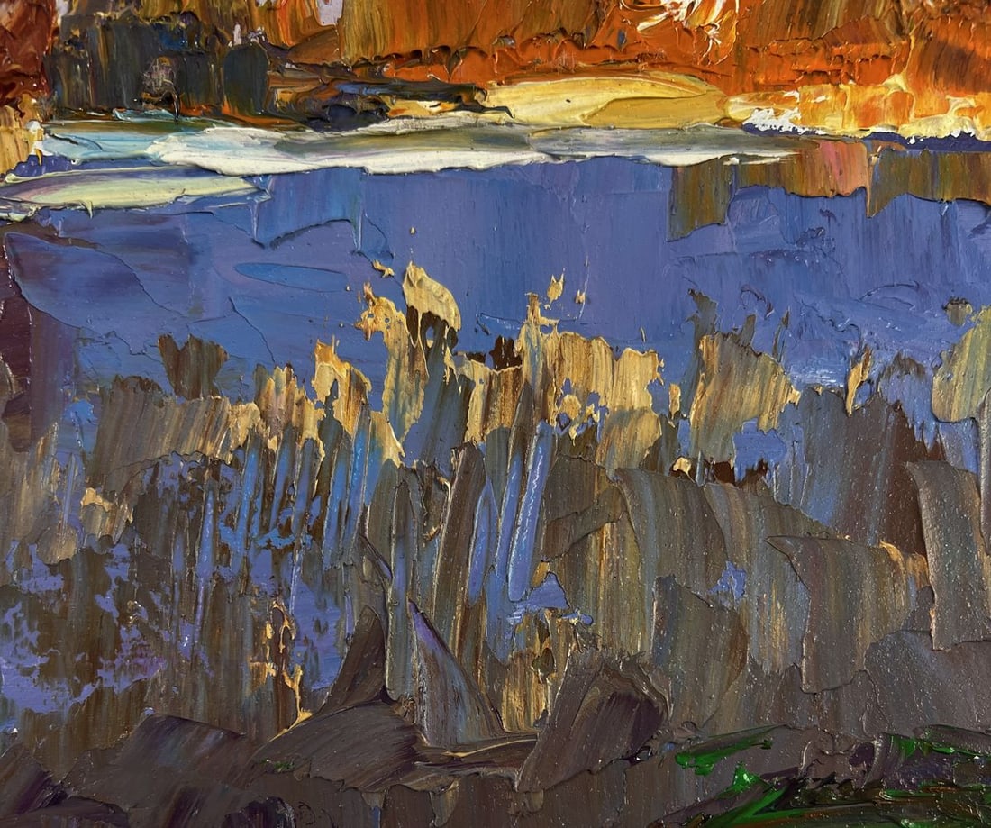 Oil painting Silent cover gently covering the earth Boris Serdyuk - 8