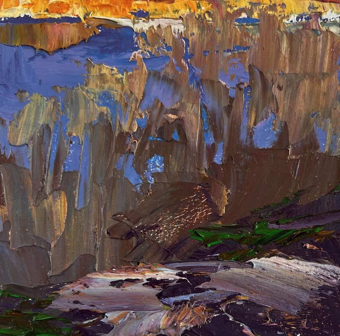 Oil painting Silent cover gently covering the earth Boris Serdyuk - 9