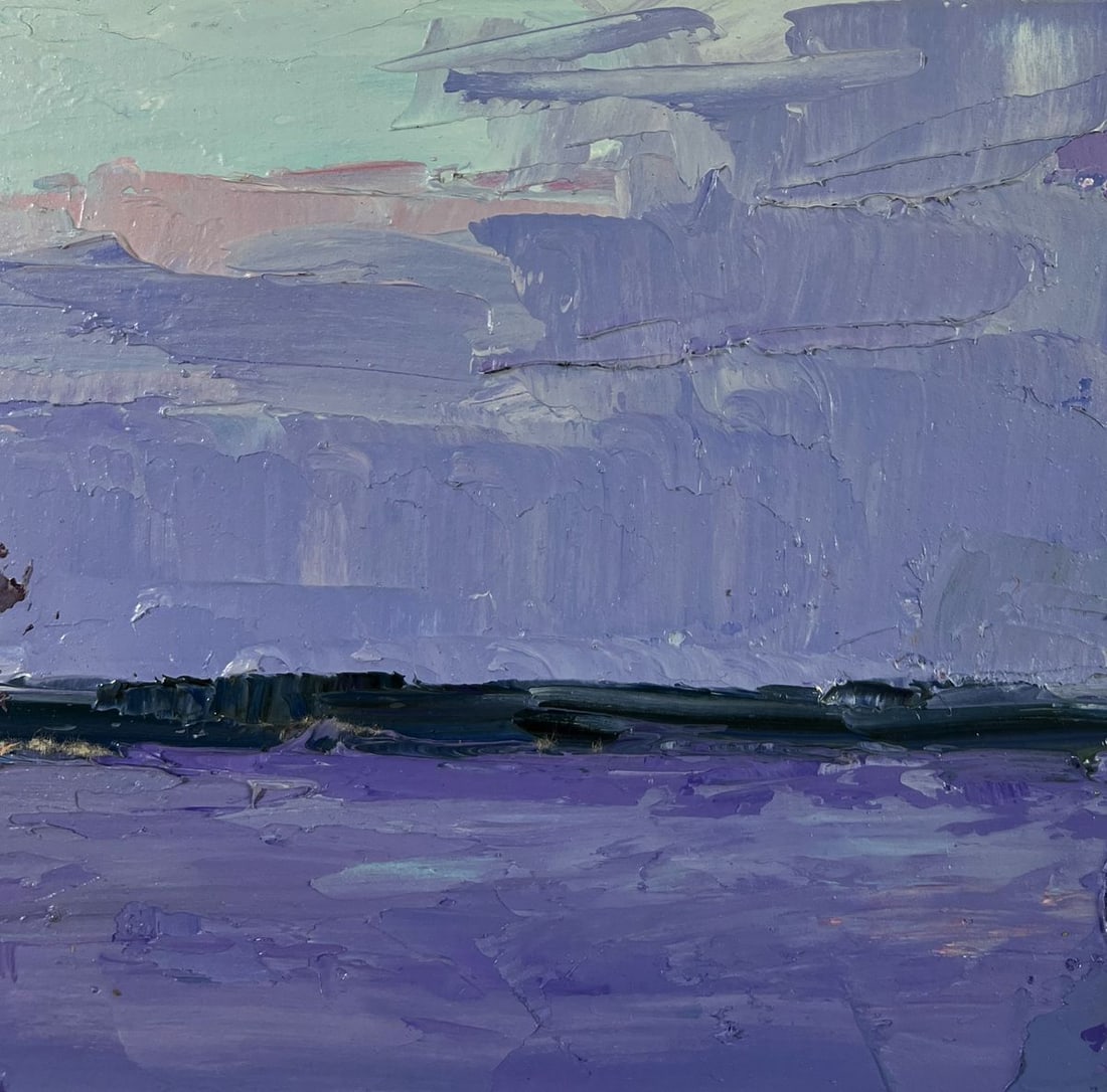 Oil painting Silent drift on the waves of a river Boris Serdyuk - 4