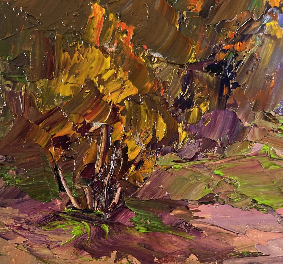 Oil painting Silent drift on the waves of a river Boris Serdyuk - 7