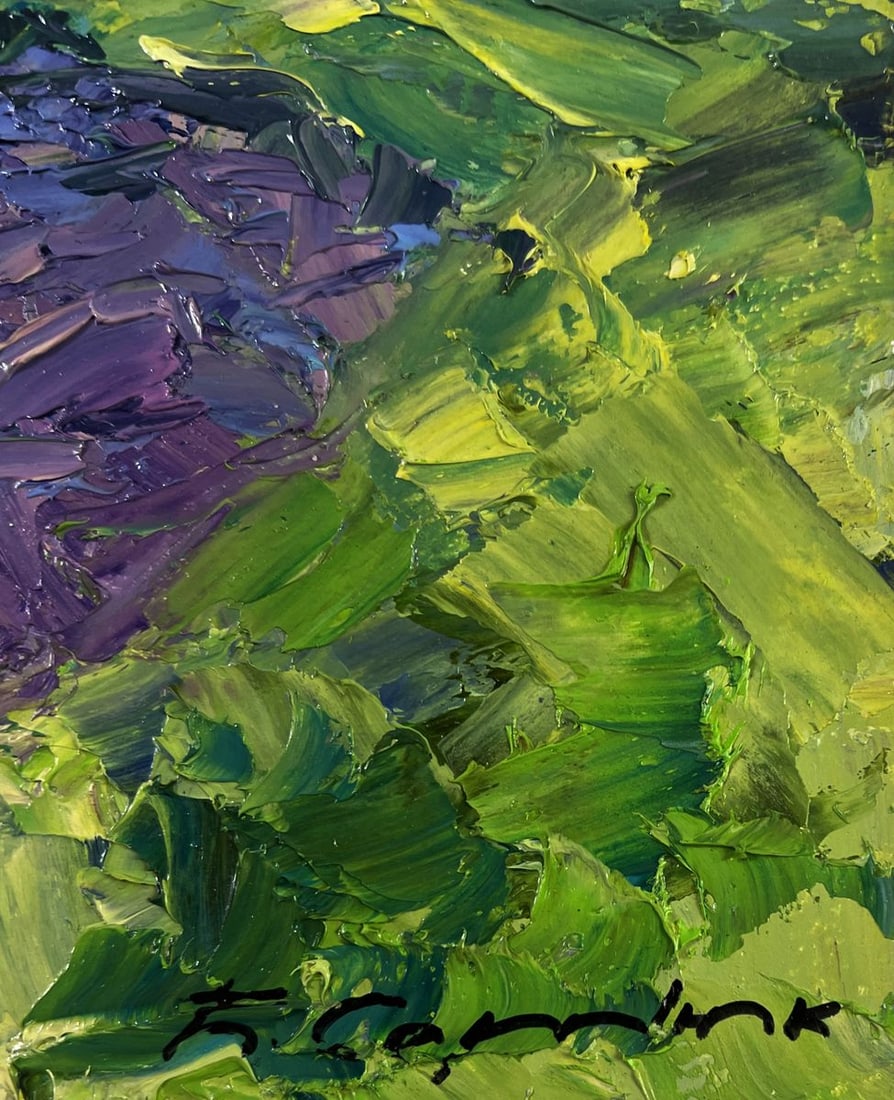 Oil painting Quiet morning by the river Boris Serdyuk - 9