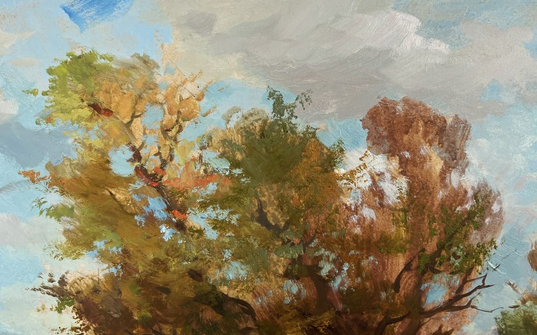 Oil painting A moment of silence by the river Yuriy Suprunchuk - 5