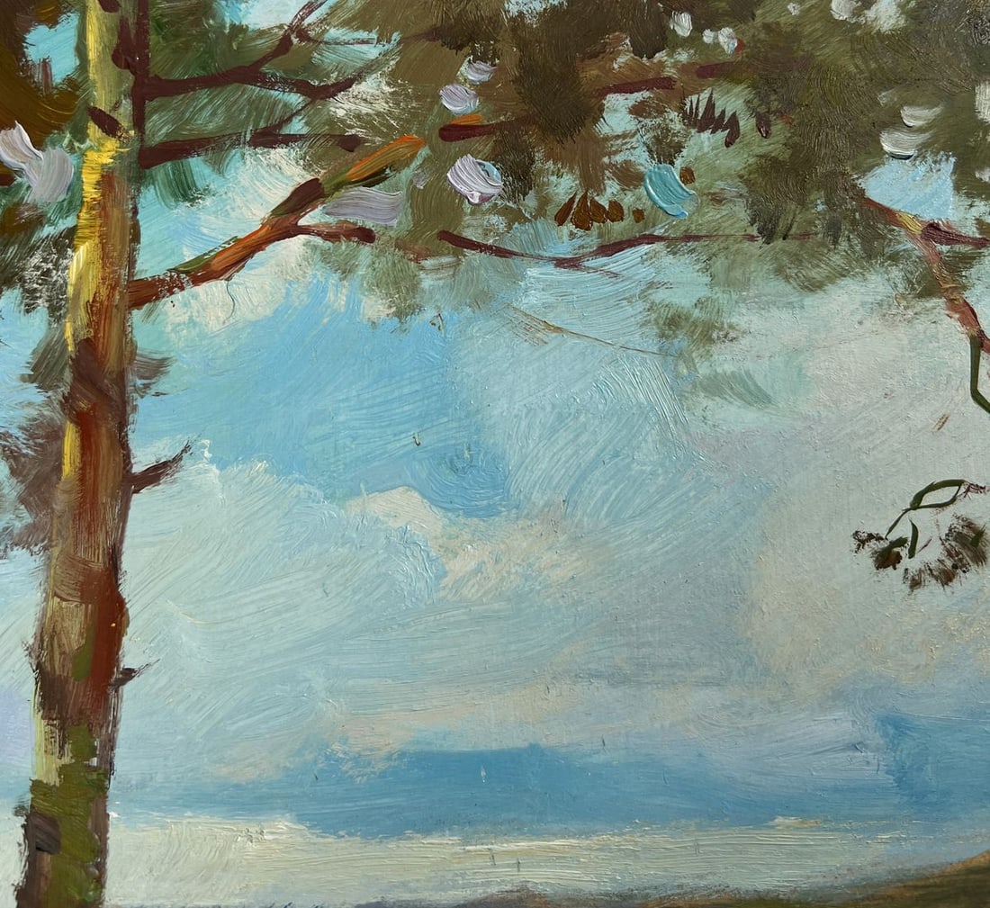 Oil painting River in the arms of the forest Yuriy Suprunchuk - 5