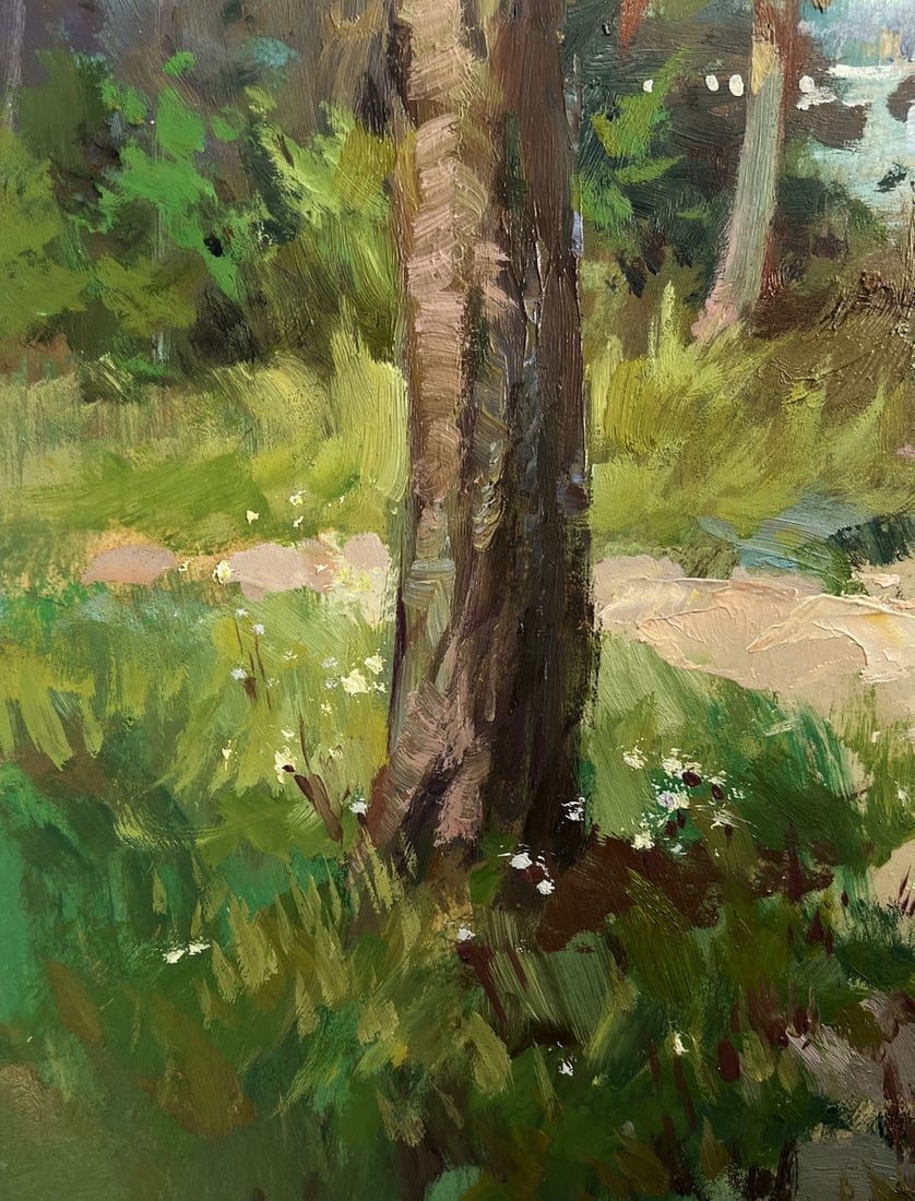 Oil painting River in the arms of the forest Yuriy Suprunchuk - 9