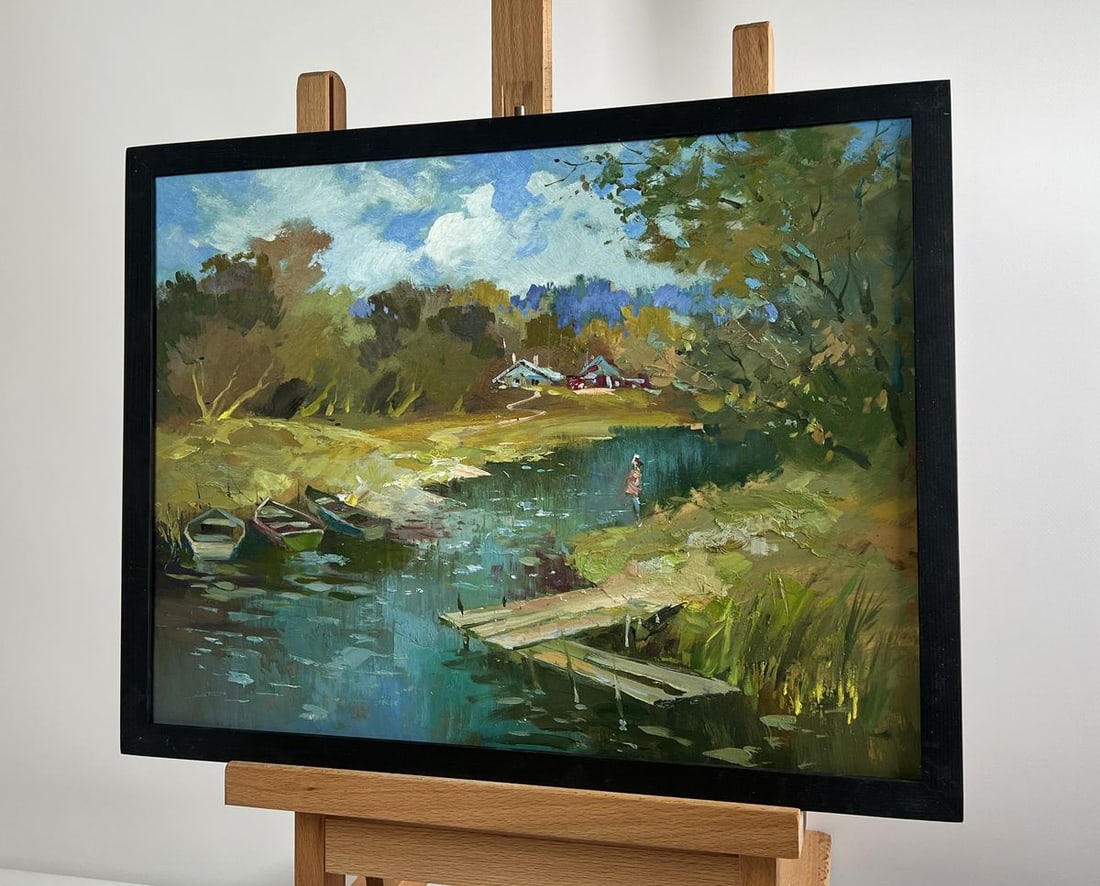 Oil painting Summer day in the outback Yuriy Suprunchuk - 2