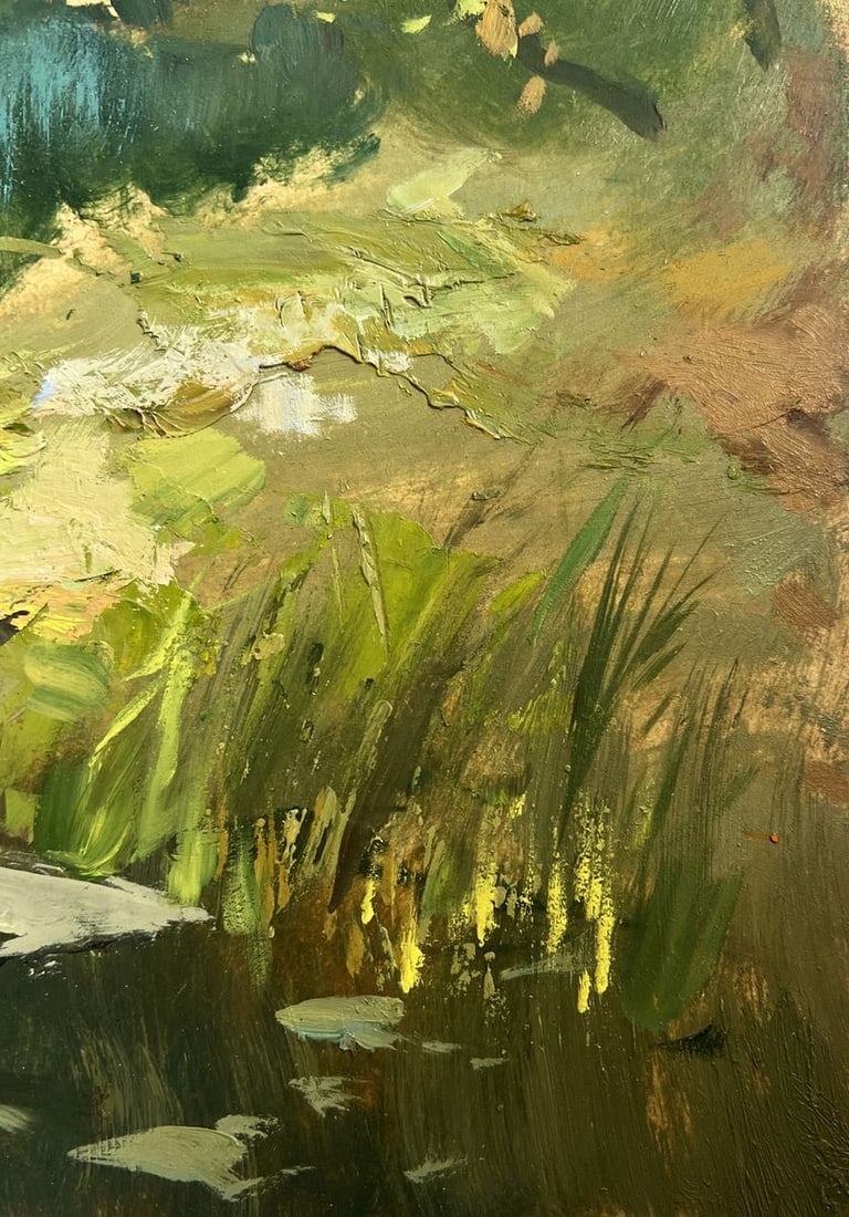 Oil painting Summer day in the outback Yuriy Suprunchuk - 9