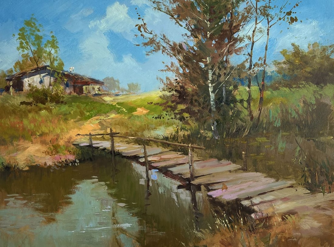 Oil painting The Road Leading Home Yuriy Suprunchuk - 3
