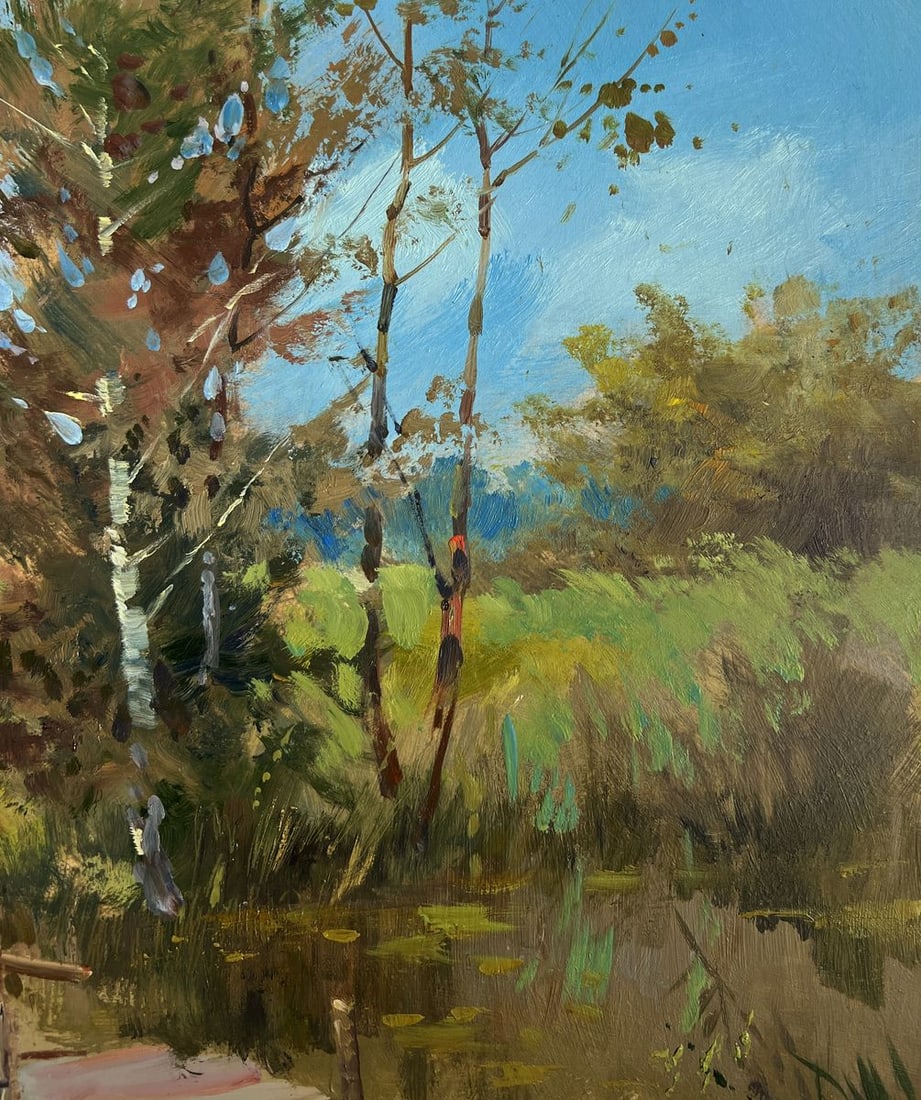 Oil painting The Road Leading Home Yuriy Suprunchuk - 4