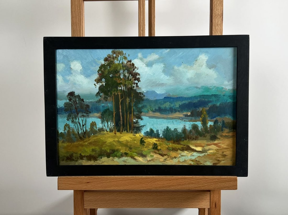 Oil painting River in green embrace Yuriy Suprunchuk (1 of 10)