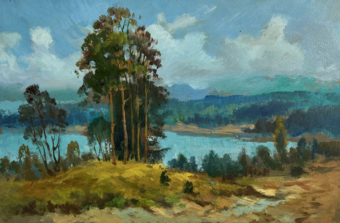 Oil painting River in green embrace Yuriy Suprunchuk - 3