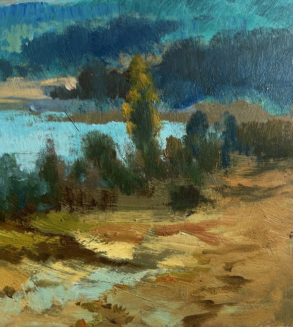 Oil painting River in green embrace Yuriy Suprunchuk - 9