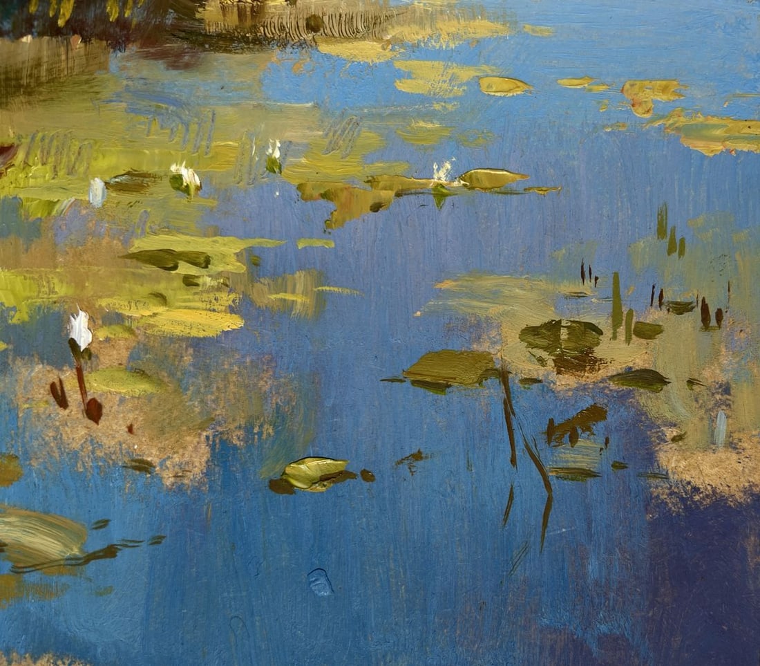 Oil painting A boat among the reeds Yuriy Suprunchuk - 6