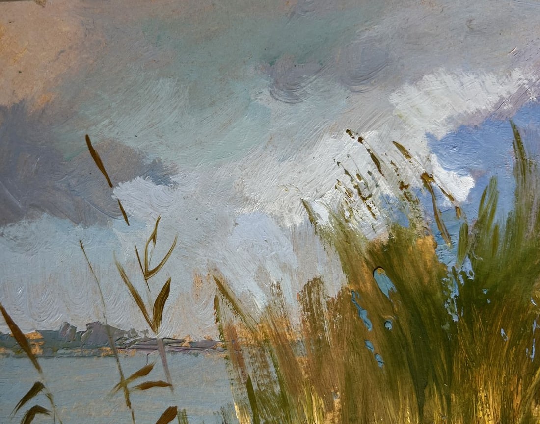 Oil painting A boat among the reeds Yuriy Suprunchuk - 9