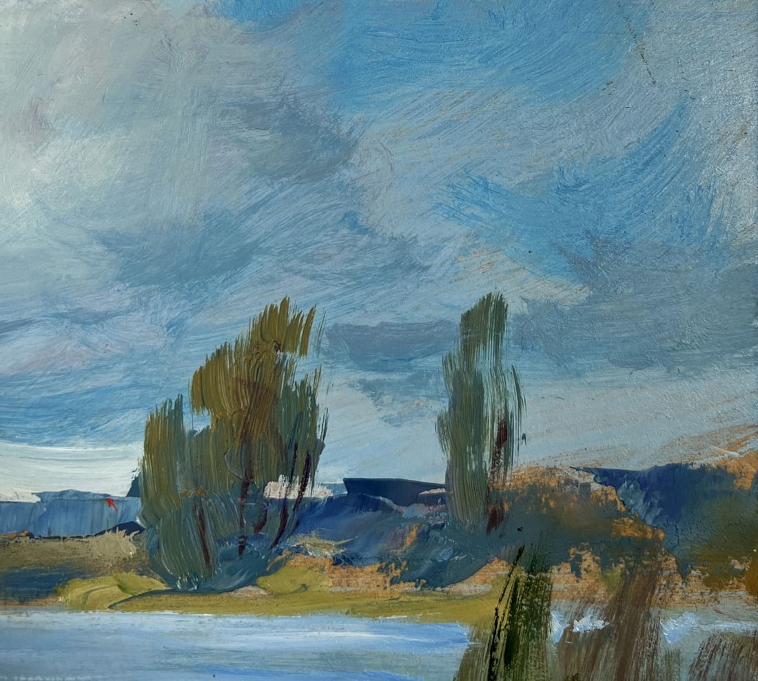 Oil painting Quiet flow of the river Yuriy Suprunchuk - 4