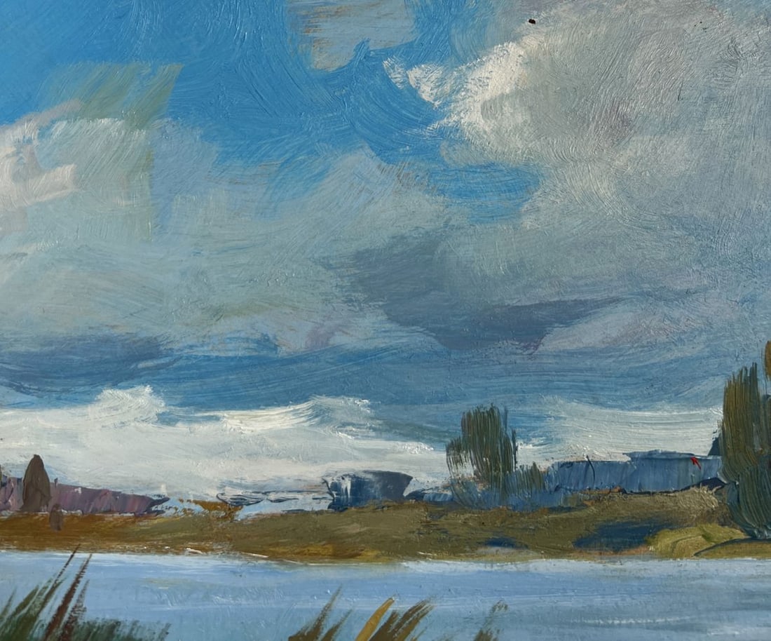 Oil painting Quiet flow of the river Yuriy Suprunchuk - 5