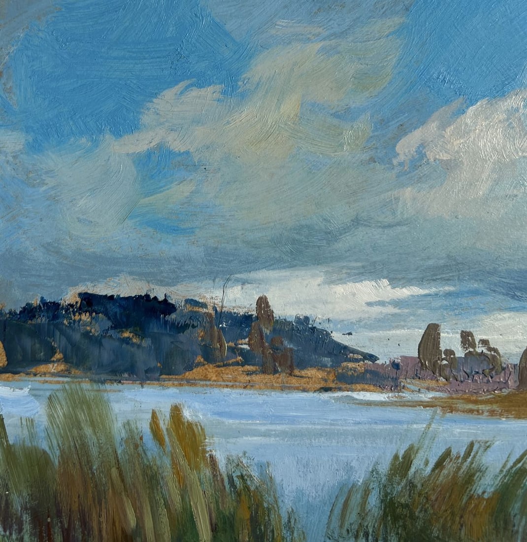 Oil painting Quiet flow of the river Yuriy Suprunchuk - 6