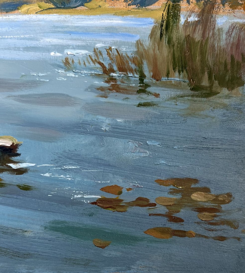 Oil painting Quiet flow of the river Yuriy Suprunchuk - 9