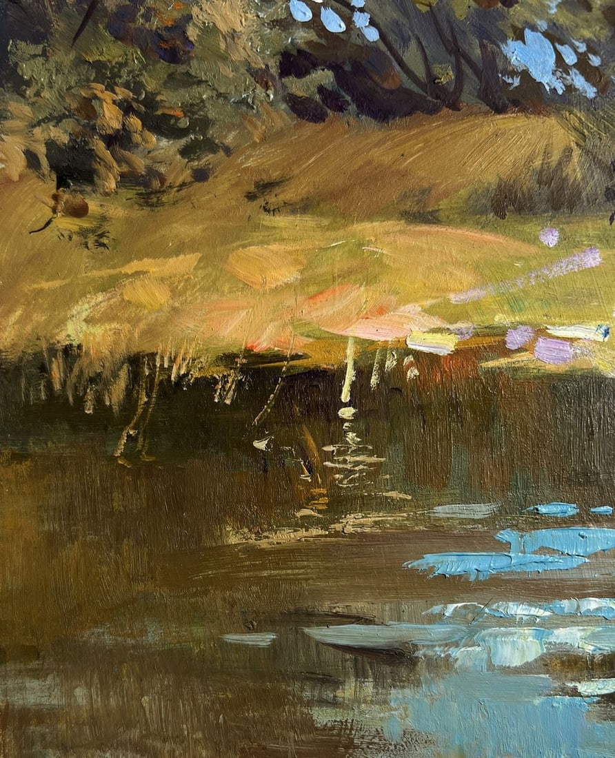 Oil painting Summer journey along the river Yuriy Suprunchuk - 7