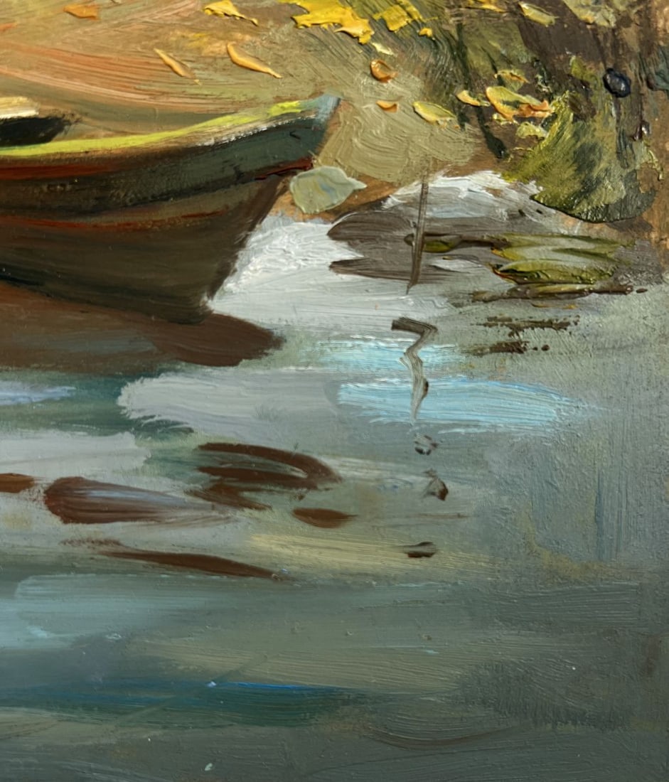 Oil painting Summer peace on the river Yuriy Suprunchuk - 9