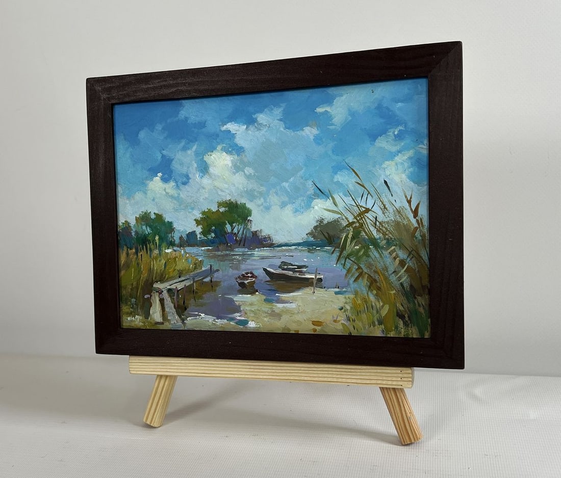 Oil painting After a hard day in nature Yuriy Suprunchuk - 2