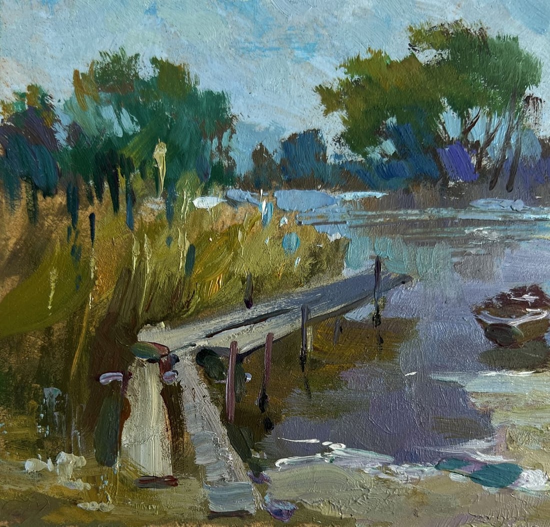 Oil painting After a hard day in nature Yuriy Suprunchuk - 6