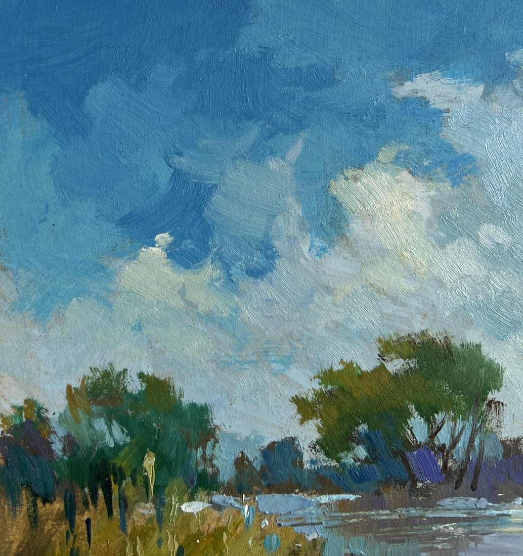 Oil painting After a hard day in nature Yuriy Suprunchuk - 7