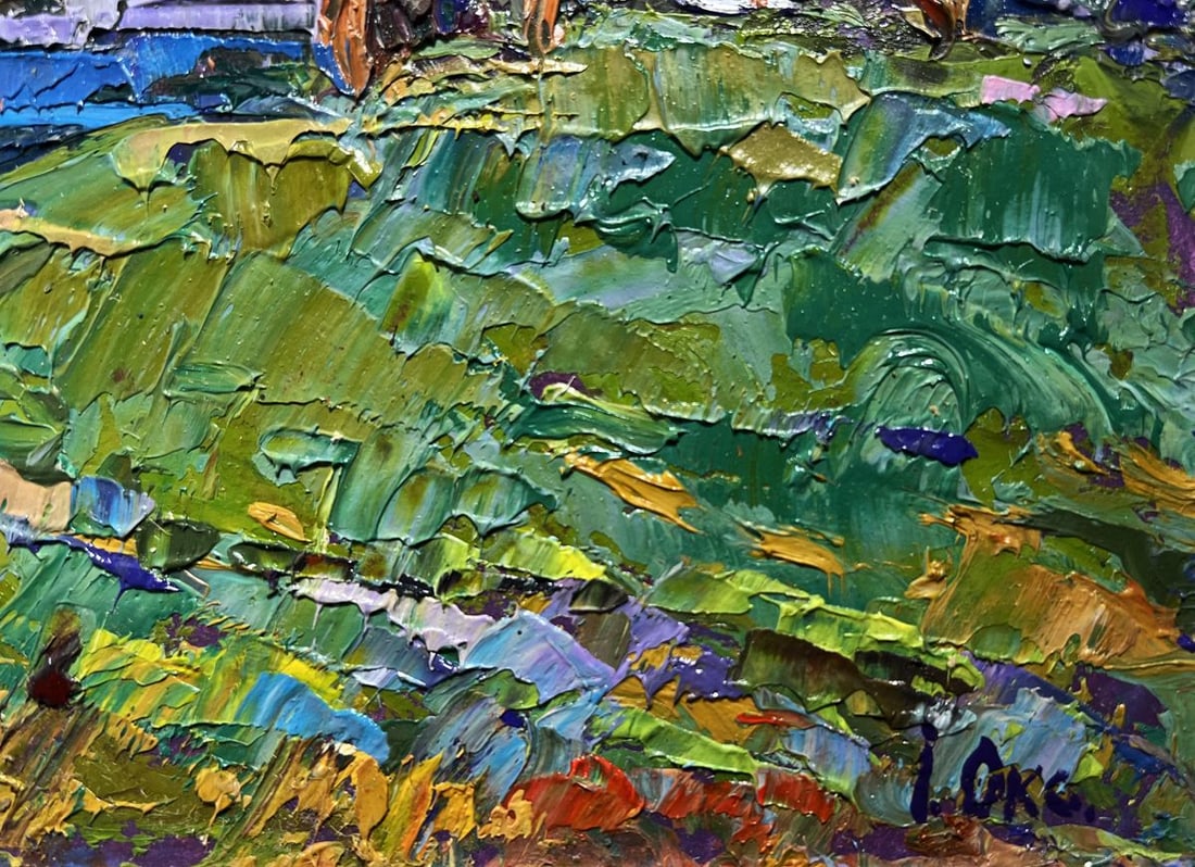 Oil painting Swam to the shore Oksana Kalenyuk - 9