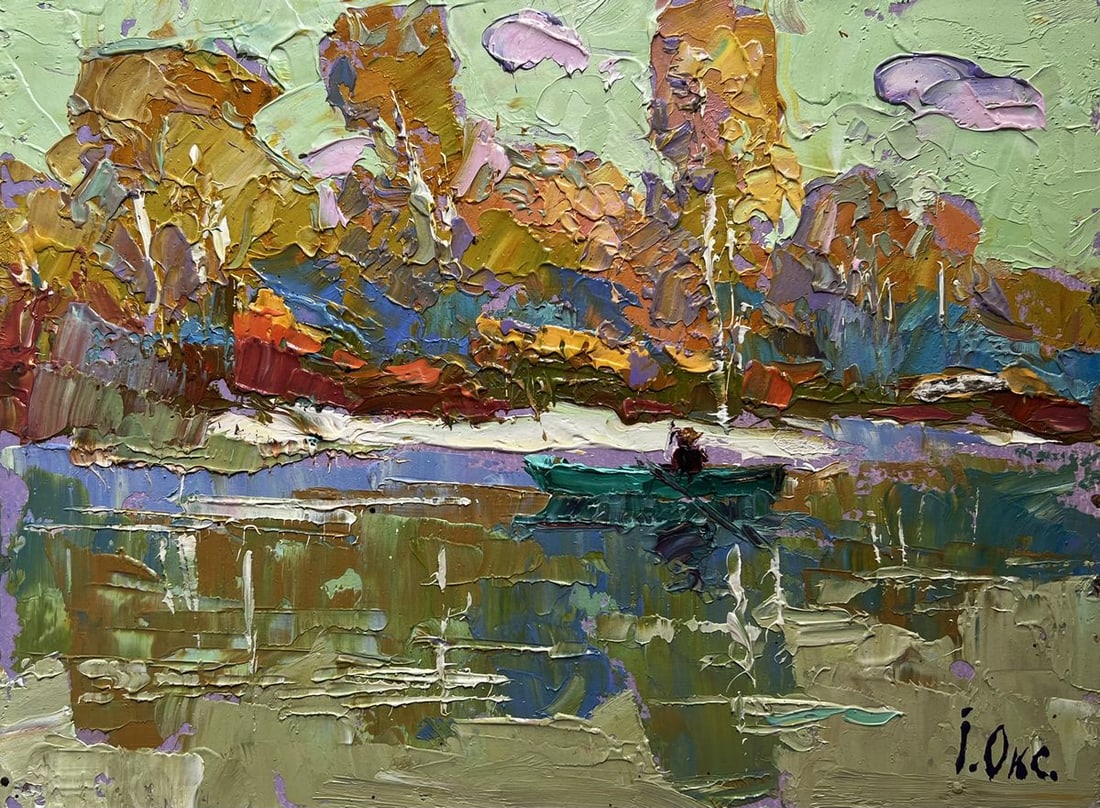 Oil painting Early autumn has arrived Oksana Kalenyuk - 3