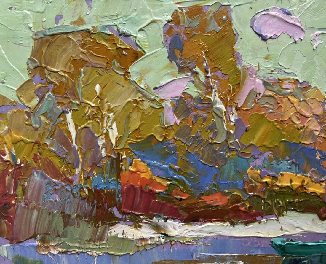 Oil painting Early autumn has arrived Oksana Kalenyuk - 4