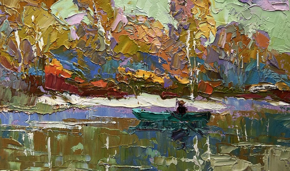 Oil painting Early autumn has arrived Oksana Kalenyuk - 8