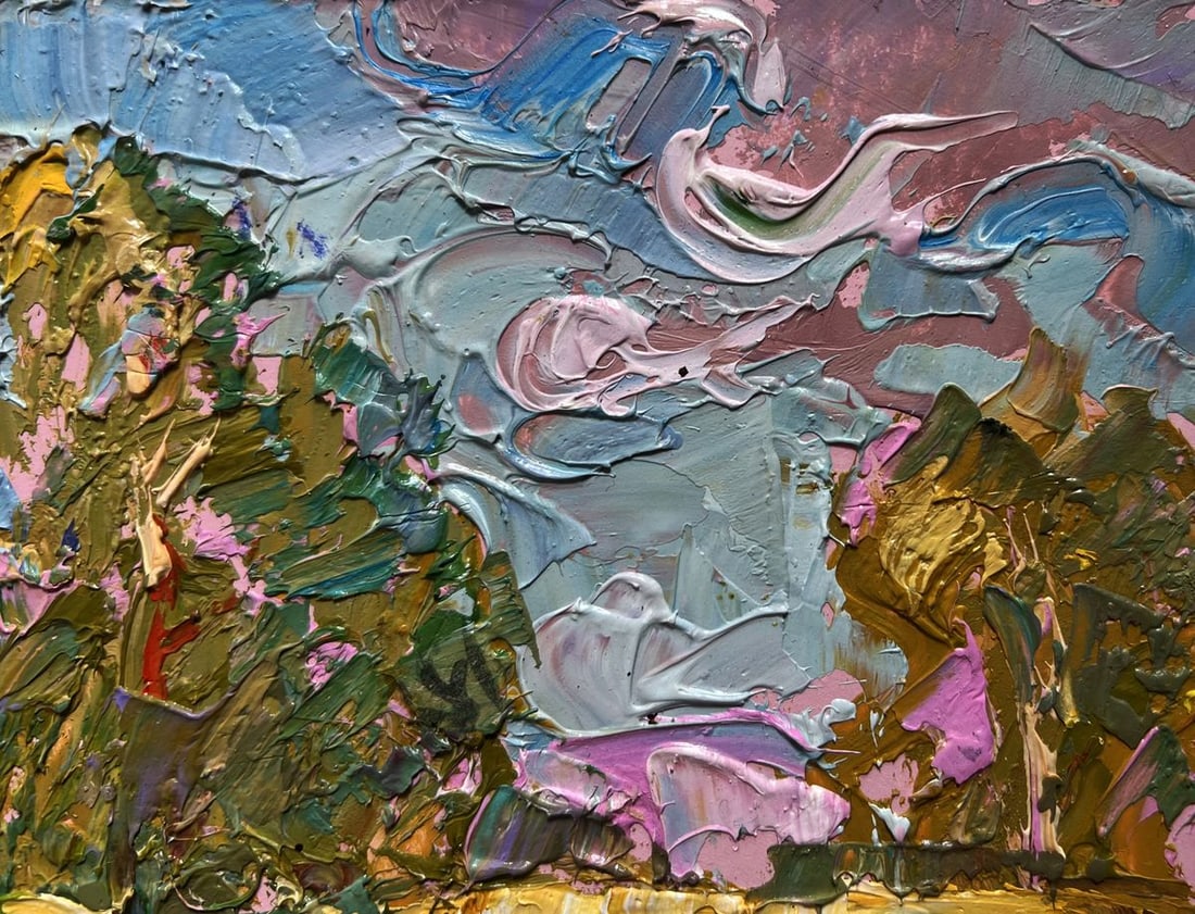 Oil painting Relaxation on a summer river Alex Kalenyuk - 4