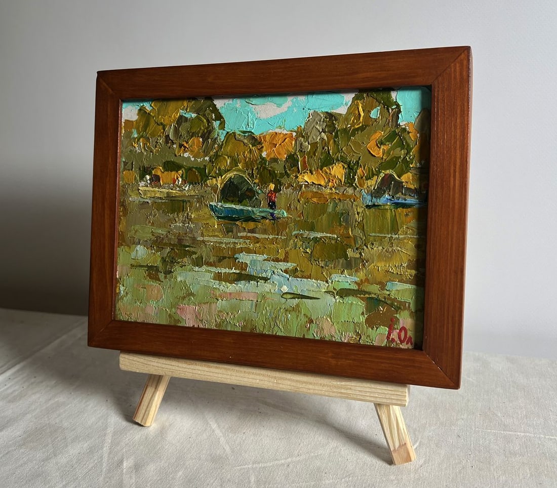 Oil painting The boats are sailing Alex Kalenyuk - 2