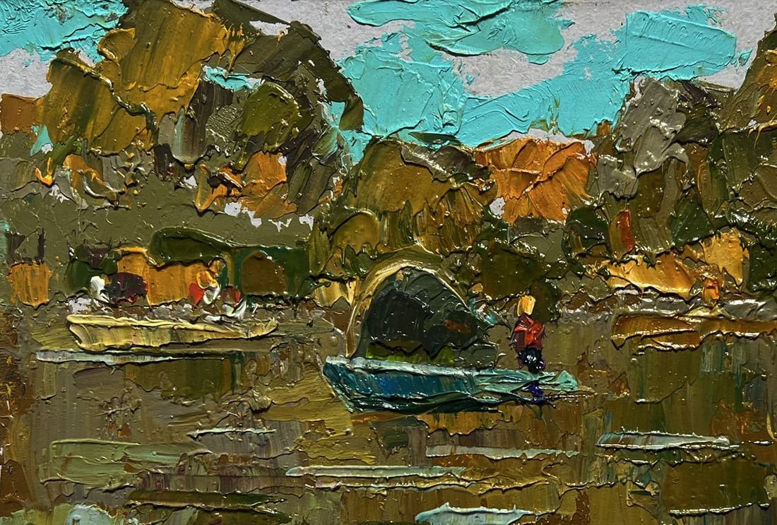 Oil painting The boats are sailing Alex Kalenyuk - 7