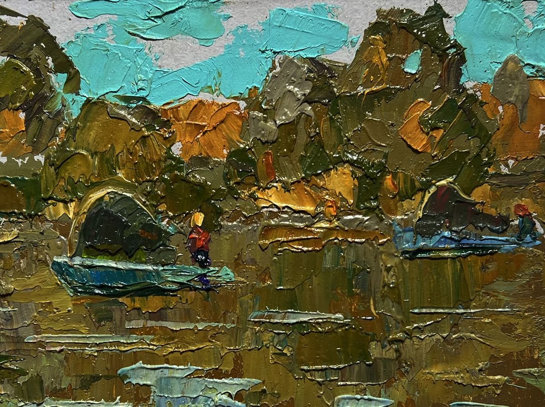 Oil painting The boats are sailing Alex Kalenyuk - 8