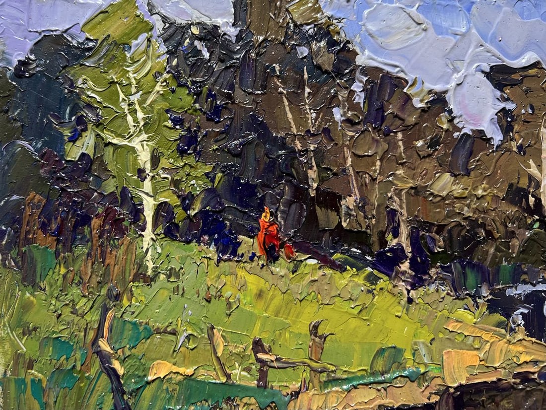 Oil painting By boat to the shore Oksana Kalenyuk - 4