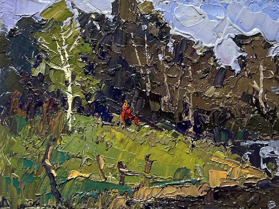 Oil painting By boat to the shore Oksana Kalenyuk - 7