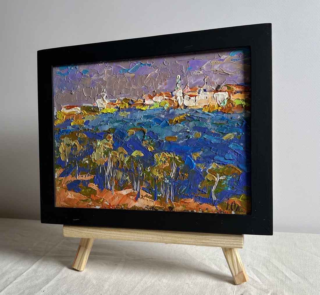 Oil painting Covered with grey clouds Alex Kalenyuk - 2